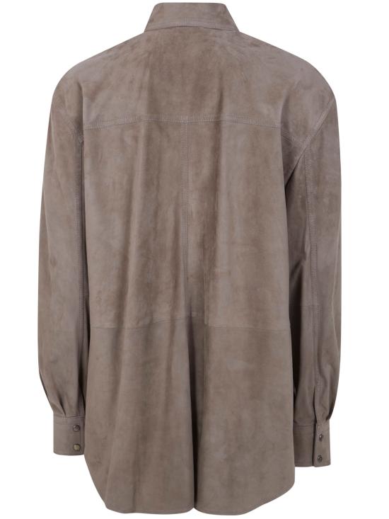 26SS 브루넬로 쿠치넬리 셔츠 MPCAL7436 C8850 SUEDE - BRUNELLO CUCINELLI