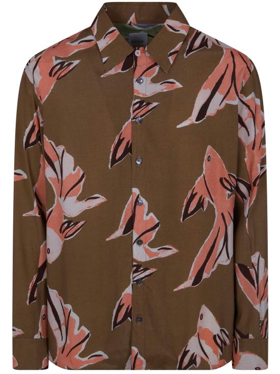 26SS 폴 스미스 긴팔 셔츠 M1R 929Z V02999 32 GREEN - PAUL SMITH