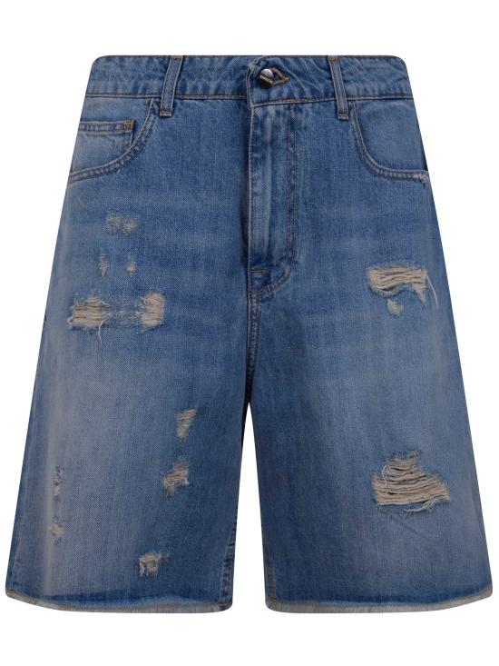 26SS 바로우 데님 숏팬츠 S6BWUABE042 126 BLUE DENIM