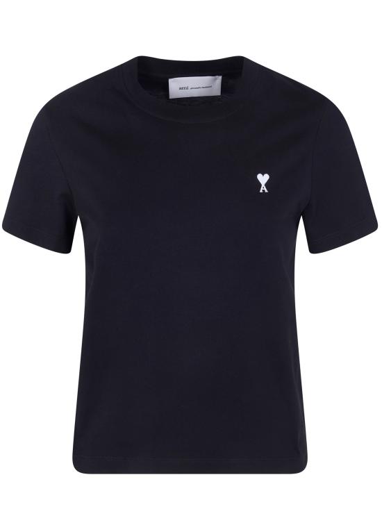 26SS 아미 스몰 하트 로고 코튼 크롭 티셔츠 FTS347 724 - AMI