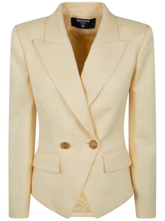 26SS 발망 수트 자켓 GF1SI650VI58 1GD LIGHT YELLOW - BALMAIN