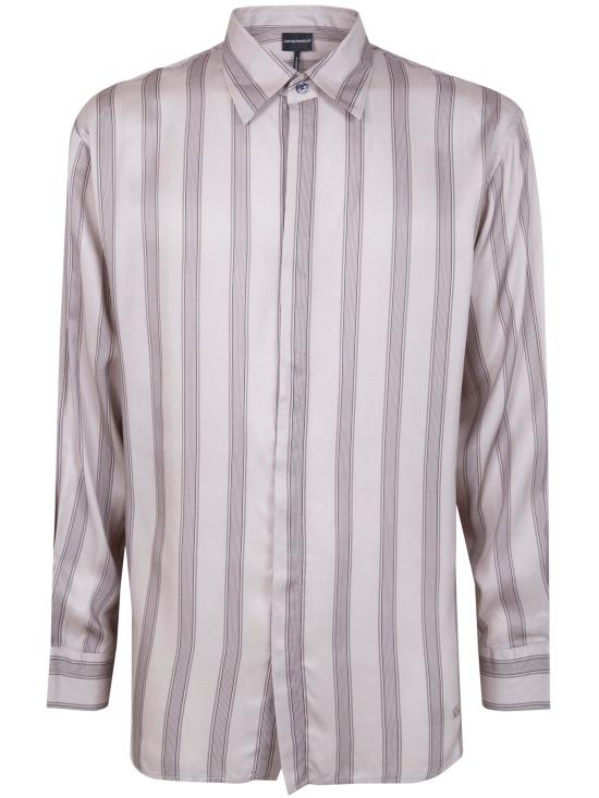 26SS 엠포리오 아르마니 긴팔 셔츠 EM005762 AF13285 F6216 BEIGE STRIPES LINEN