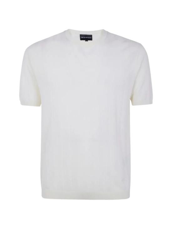 26SS 엠포리오 아르마니 스웨터 EM004740 AF23761 U1107 CLOUD CREAM - EMPORIO ARMANI