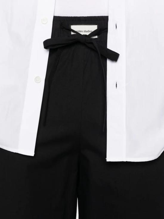 26SS 엔타이어 스튜디오 스트레이트 팬츠 ESSS26PA09012 0015 BLACK - ENTIRE STUDIOS