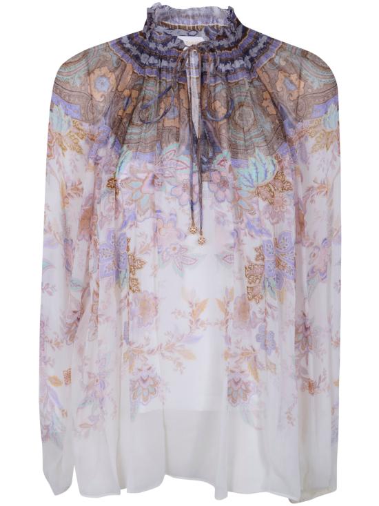 26SS 짐머만 셔츠 0991TS261 CBPA CREAM BLUE PAISLEY - ZIMMERMANN