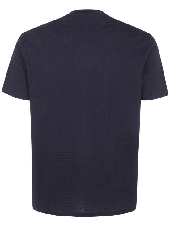 26SS 엠포리오 아르마니 반팔 티셔츠 EM004594 AF10762 FC293 ALL OVER LOGO BLACK - EMPORIO ARMANI