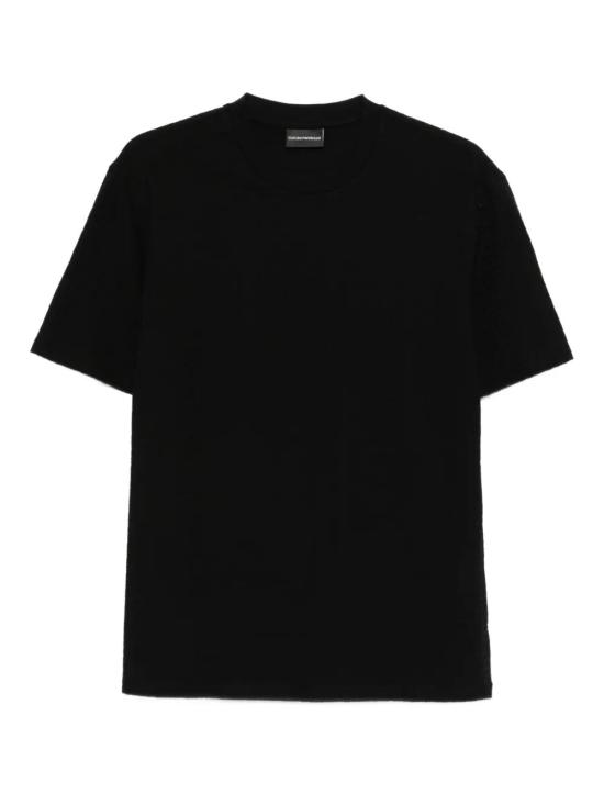 26SS 엠포리오 아르마니 반팔 티셔츠 EM004594 AF10762 FC293 ALL OVER LOGO BLACK