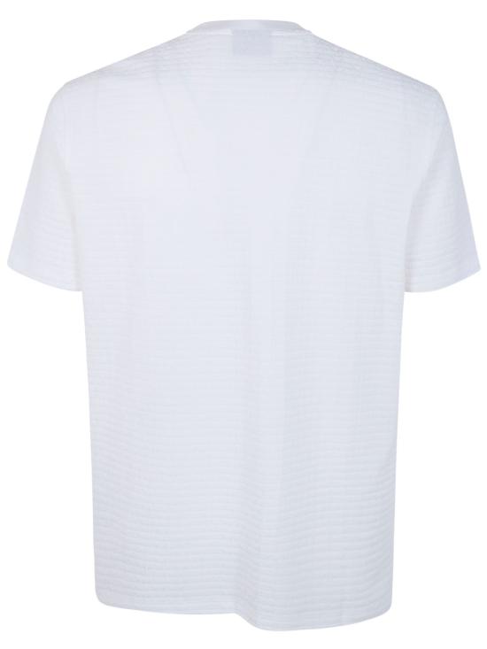 26SS 엠포리오 아르마니 반팔 티셔츠 EM004594 AF10762 F0185 ALL OVER LOGO WHITE - EMPORIO ARMANI