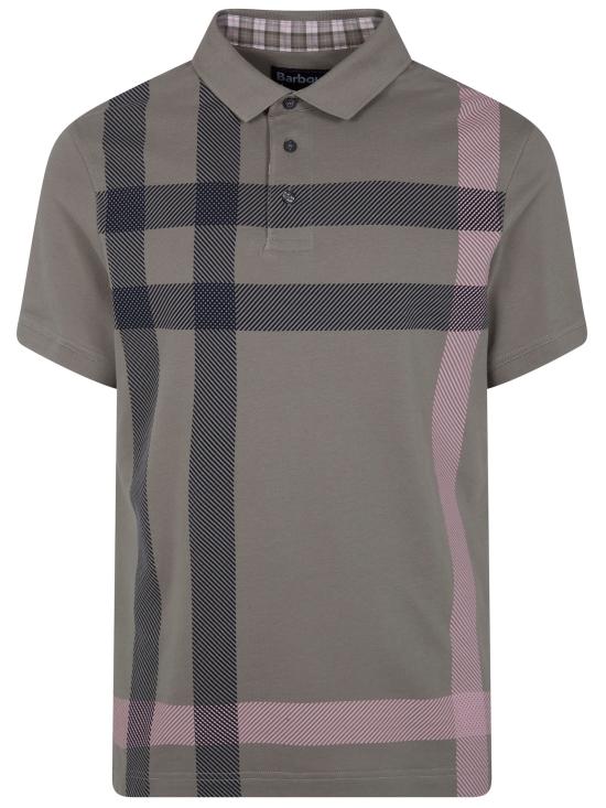 26SS 바버 폴로 티셔츠 MML1117 MML 098 OL38 DUSTY GREEN