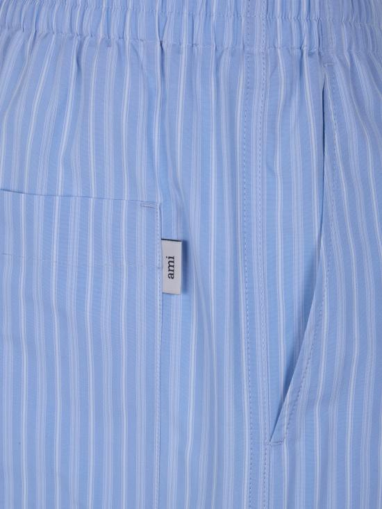 26SS 아미 숏팬츠 USO806 CO0219 4844 BLUE CACHEMIRE WHITE - AMI