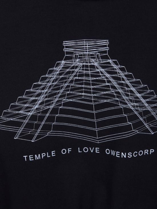 26SS 릭 오웬스 후드 티셔츠 RR01F2281 BAEP16 0911 BLACK MILK - RICK OWENS