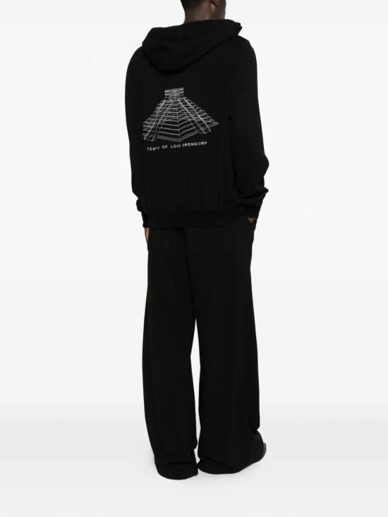 26SS 릭 오웬스 후드 티셔츠 RR01F2281 BAEP16 0911 BLACK MILK - RICK OWENS