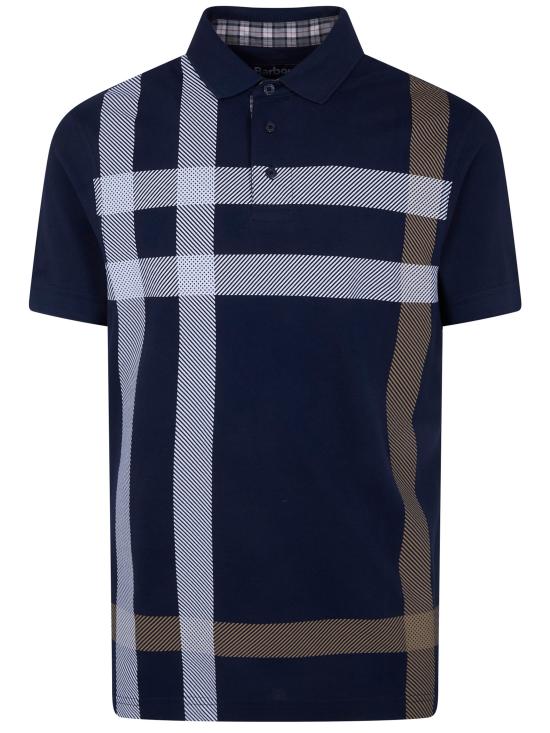 26SS 바버 폴로 티셔츠 MML1117 MML 098 NY94 NAVY PINE