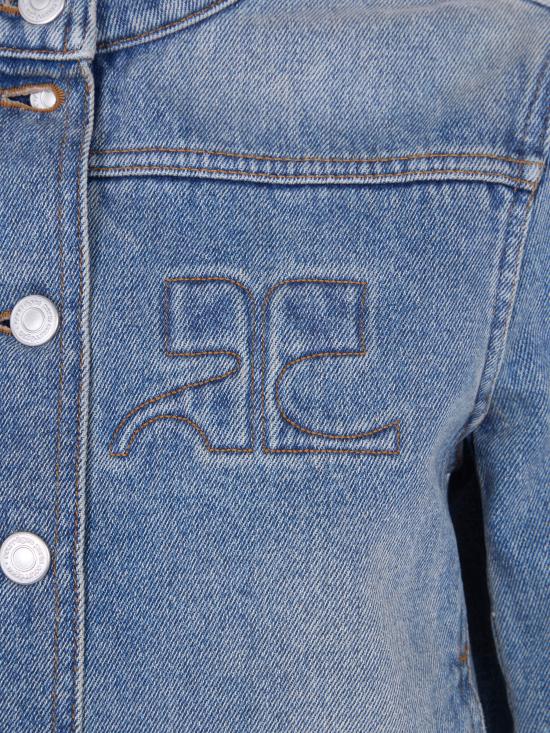26SS 쿠레쥬 데님 자켓 126DBL335DE0058 7055 DENIM BLUE DELAVE - COURREGES