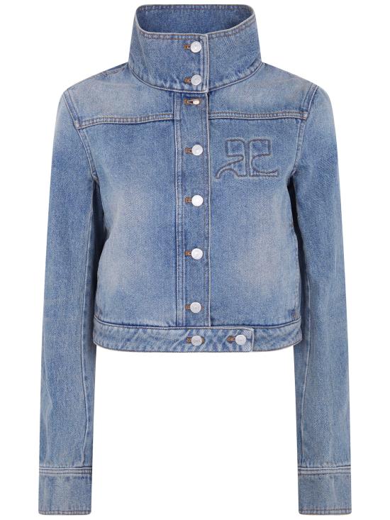 26SS 쿠레쥬 데님 자켓 126DBL335DE0058 7055 DENIM BLUE DELAVE - COURREGES
