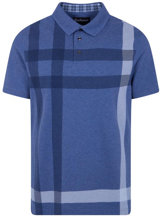 26SS 바버 폴로 티셔츠 MML1117 MML 098 BL15 CHAMBRAY