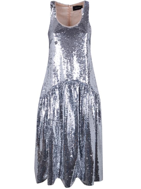 26SS 시몬로샤 미디 원피스 7471 1300 SILVER