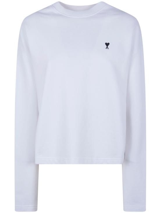 26SS 아미 긴팔 티셔츠 FSW766 730 100 WHITE - AMI