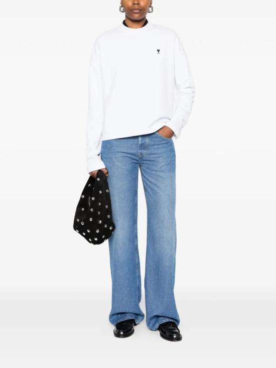 26SS 아미 긴팔 티셔츠 FSW766 730 100 WHITE - AMI