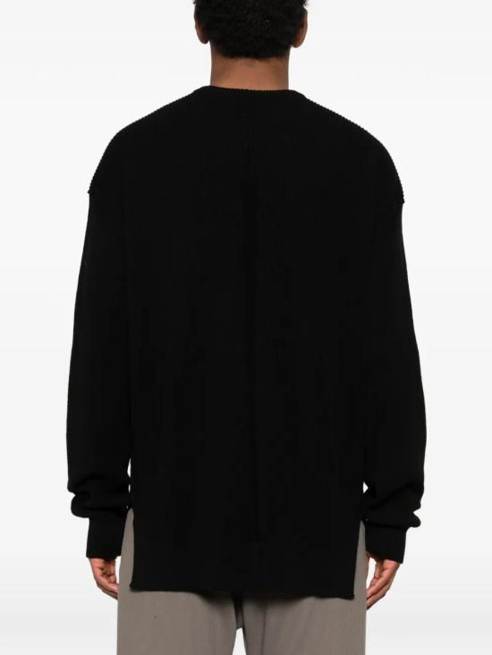 26SS 릭 오웬스 스웨터 RU01F2618 KWVH 09 BLACK - RICK OWENS