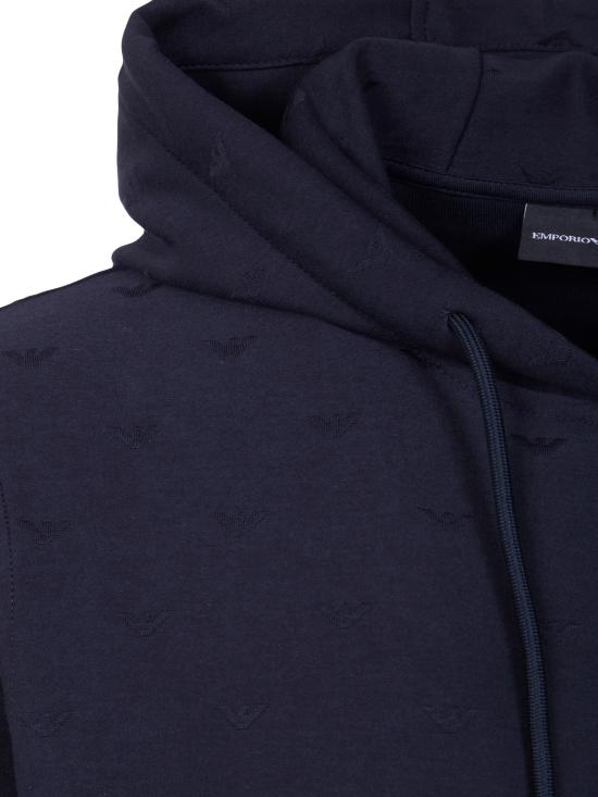 26SS 엠포리오 아르마니 후드 티셔츠 EM004867 AF13700 FB469 NAVY ALLOVER EAGLE - EMPORIO ARMANI