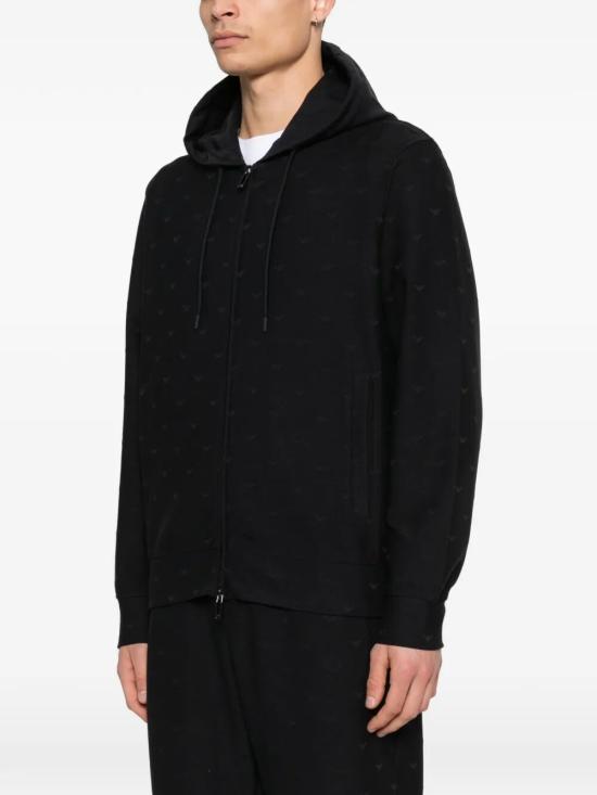 26SS 엠포리오 아르마니 후드 티셔츠 EM004867 AF13700 FB469 NAVY ALLOVER EAGLE - EMPORIO ARMANI