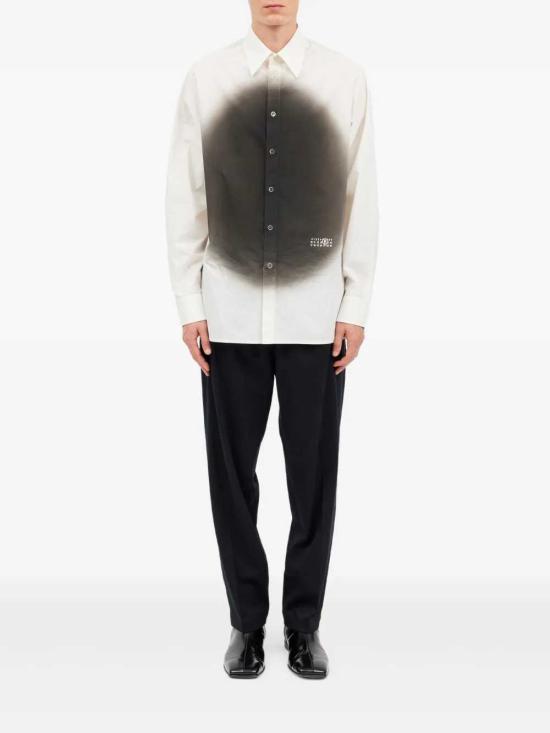 26SS MM6 메종마르지엘라 긴팔 셔츠 SH0DT0042M35256 OFF WHITE - MM6 MAISON MARGIELA