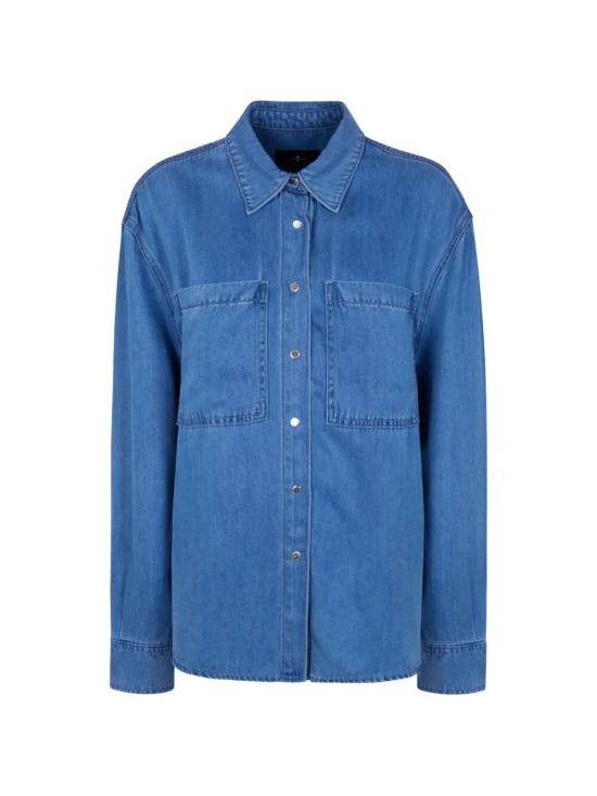 26SS 세븐포올맨카인드 셔츠 7U1L0010 3C3 BLUE - 7 FOR ALL MANKIND