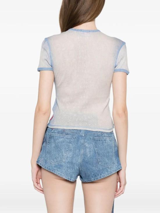 26SS 디젤 반팔 티셔츠 A23519 0HGCN 8MMA GREY - DIESEL