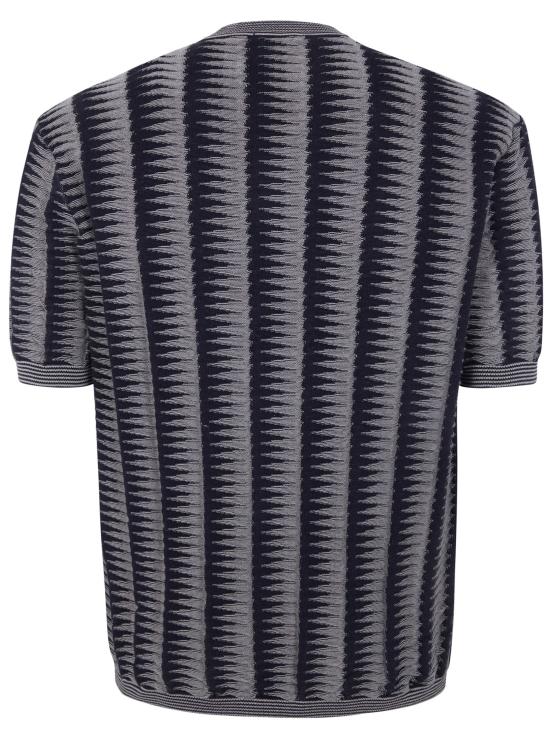 26SS 엠포리오 아르마니 스웨터 EM004673 AF25254 FB163 NAVY SCALLOP - EMPORIO ARMANI