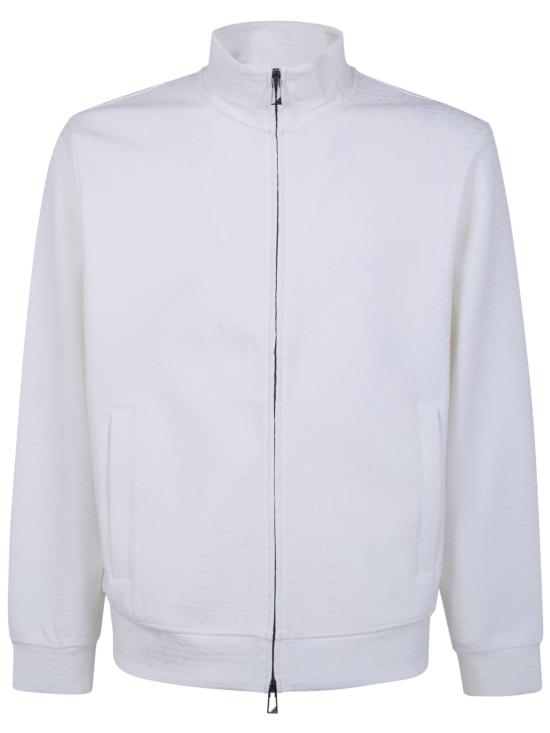 26SS 엠포리오 아르마니 긴팔 티셔츠 EM004534 AF13700 F0185 ALL OVER LOGO WHITE