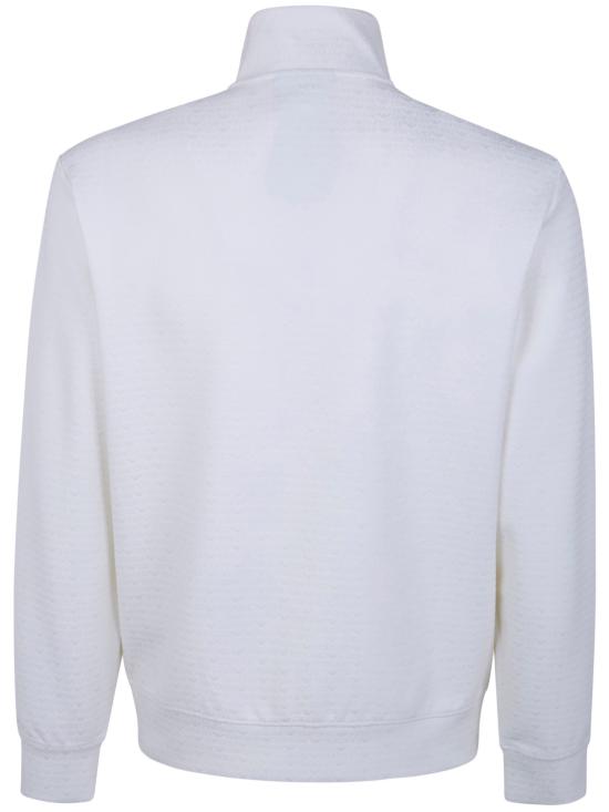 26SS 엠포리오 아르마니 긴팔 티셔츠 EM004534 AF13700 F0185 ALL OVER LOGO WHITE - EMPORIO ARMANI