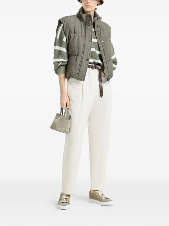 26SS 브루넬로 쿠치넬리 스트레이트 팬츠 MH126P9148 C579 CREAM - BRUNELLO CUCINELLI