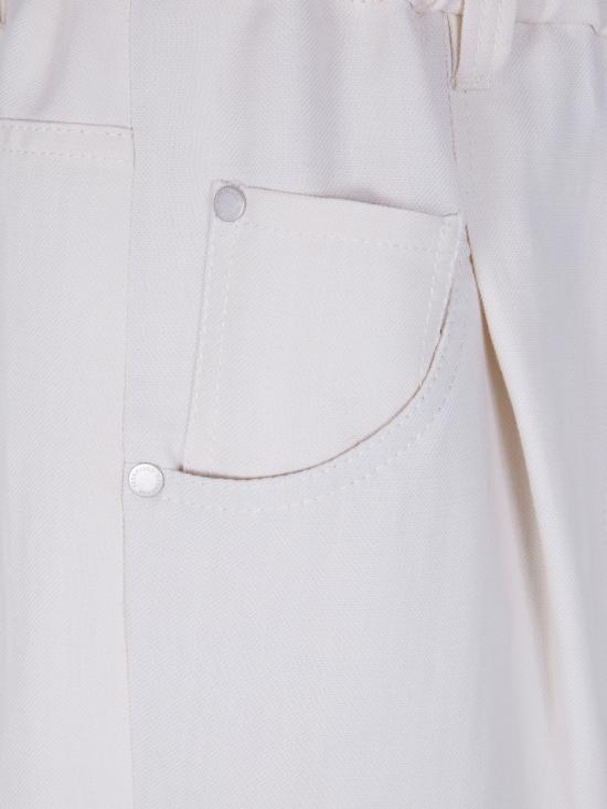 26SS 브루넬로 쿠치넬리 스트레이트 팬츠 MH126P9148 C579 CREAM - BRUNELLO CUCINELLI