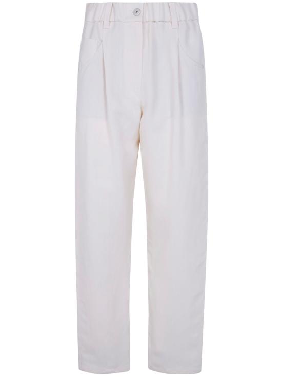 26SS 브루넬로 쿠치넬리 스트레이트 팬츠 MH126P9148 C579 CREAM - BRUNELLO CUCINELLI