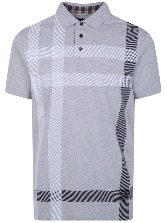 26SS 바버 폴로 티셔츠 MML1117 MML 098 GY52 GREY MARL