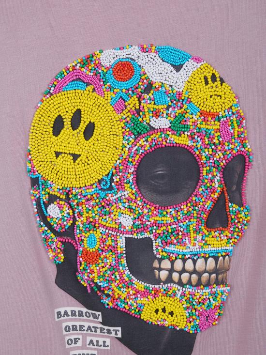 26SS 바로우 반팔 티셔츠 S6BWUATH097 963 SMOKE PINK - BARROW