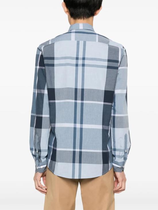 26SS 바버 긴팔 셔츠 MSH5071 MSH 098 TN22 BERWICK BLUE TARTAN - BARBOUR