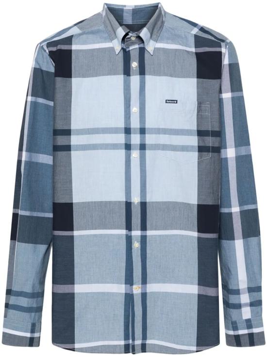 26SS 바버 긴팔 셔츠 MSH5071 MSH 098 TN22 BERWICK BLUE TARTAN - BARBOUR