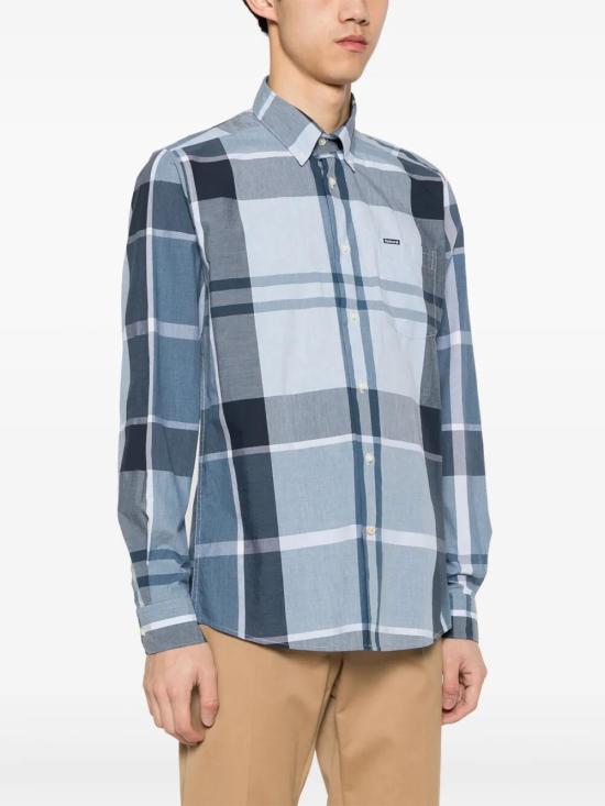 26SS 바버 긴팔 셔츠 MSH5071 MSH 098 TN22 BERWICK BLUE TARTAN - BARBOUR