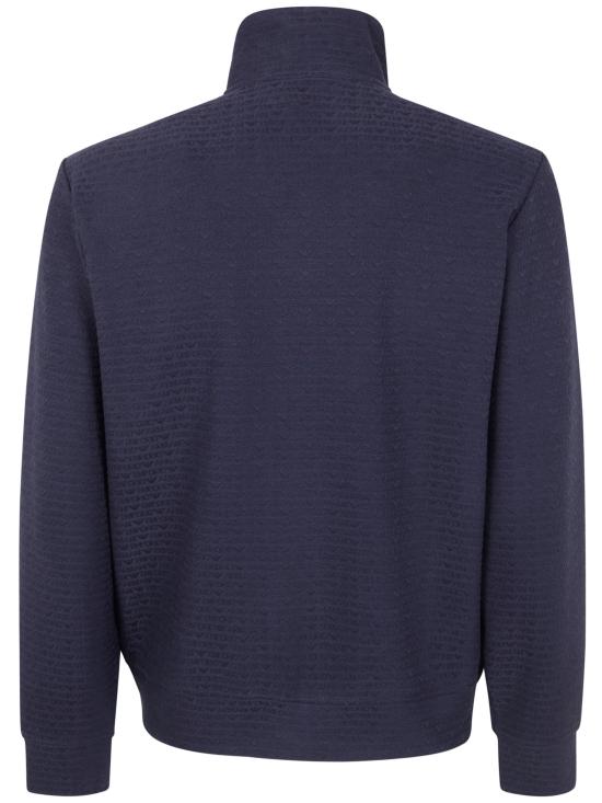 26SS 엠포리오 아르마니 긴팔 티셔츠 EM004534 AF13700 FB413 ALL OVER LOGO BLUE - EMPORIO ARMANI