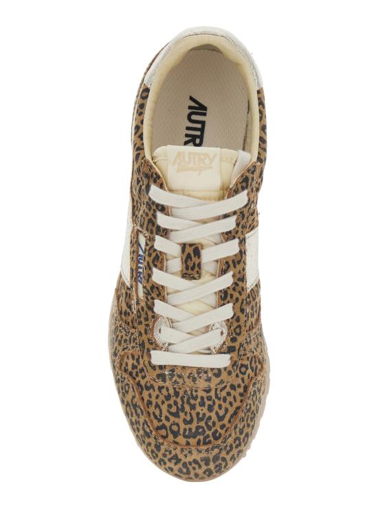 26SS 오트리 WINDSPIN 윈드스핀 스니커즈 WSLWSJ01LEOPLAT Brown - AUTRY