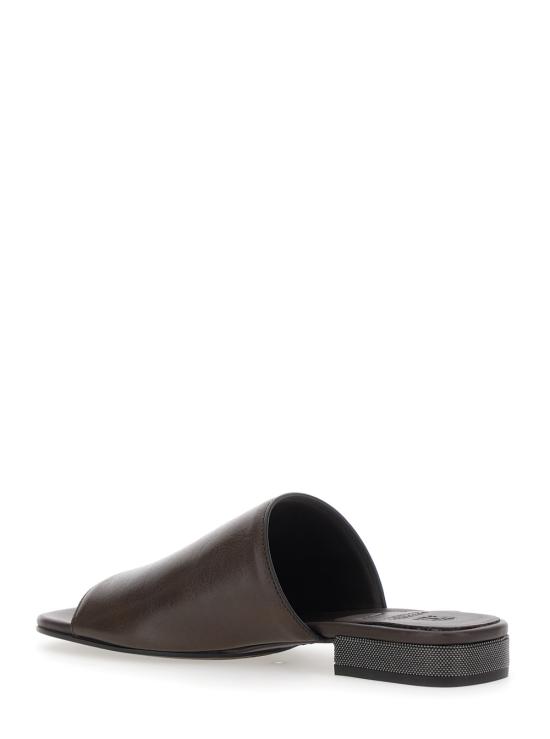26SS 브루넬로 쿠치넬리 뮬/슬리퍼 MZSLC3171C9122 Brown - BRUNELLO CUCINELLI