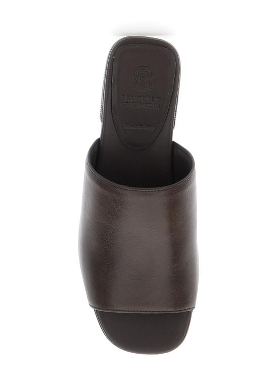 26SS 브루넬로 쿠치넬리 뮬/슬리퍼 MZSLC3171C9122 Brown - BRUNELLO CUCINELLI