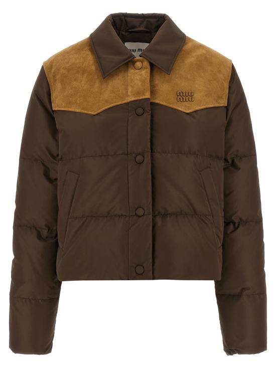 26SS 미우미우 패딩 ML1371SOOO18Q0F0201 Brown