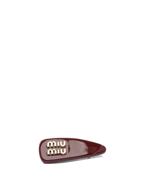 26FW 미우미우 헤어 액세서리 5IF092069F0D27 Bordeaux