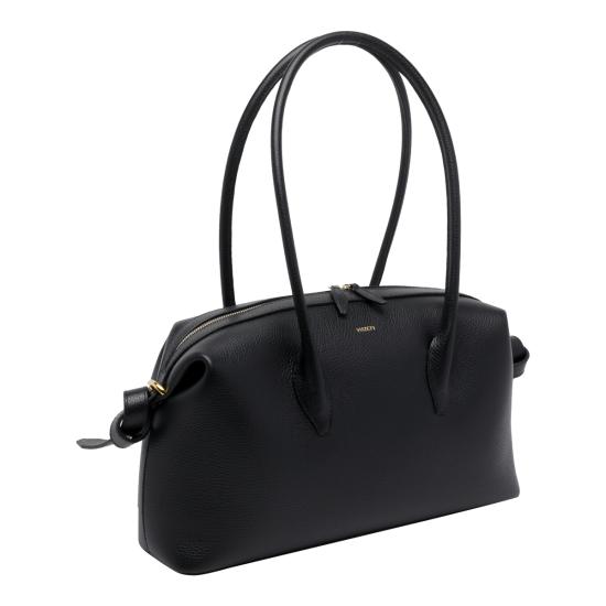 26SS 유제피 토트백 BRIOCHE DUFFLE PEBBLE GRAIN LEATHERL034 Black - YUZEFI