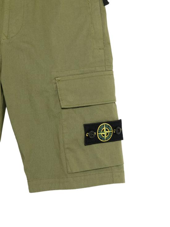 26SS [키즈] 스톤 아일랜드 쇼츠/버뮤다 L100003 S0001V0058 Green - STONE ISLAND