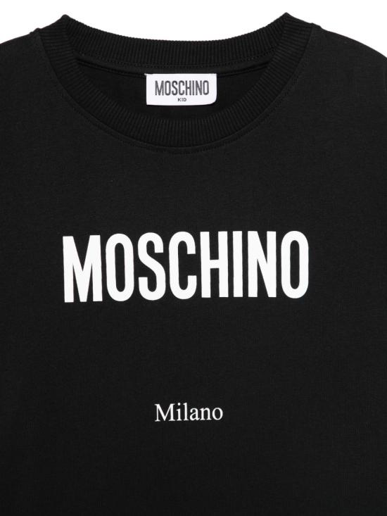 26SS [키즈] 모스키노 티셔츠 H6M05GLAA23 60100 Nero black - MOSCHINO