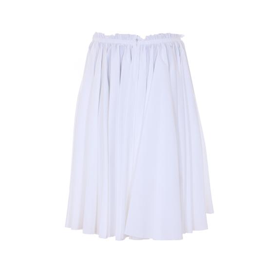 26SS 아미 알렉산드르 마티우시 미디 스커트 FSK444 CO0063100 White - AMI ALEXANDRE MATIUSSI